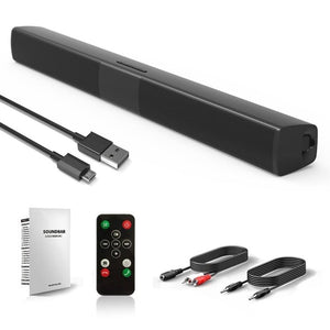 Sound Bar Speaker Bluetooth 3.0 Wireless Music Speaker EDR Home Theater Audio With Aux TF Card Microphone Stereo Speaker