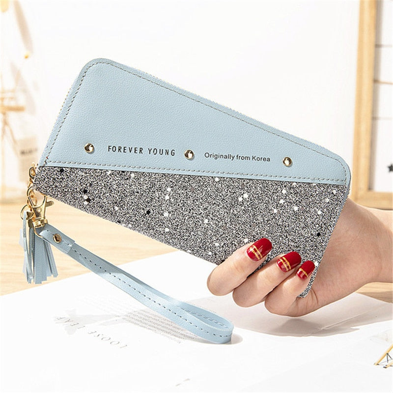 Wallet for Women Long PU Leather