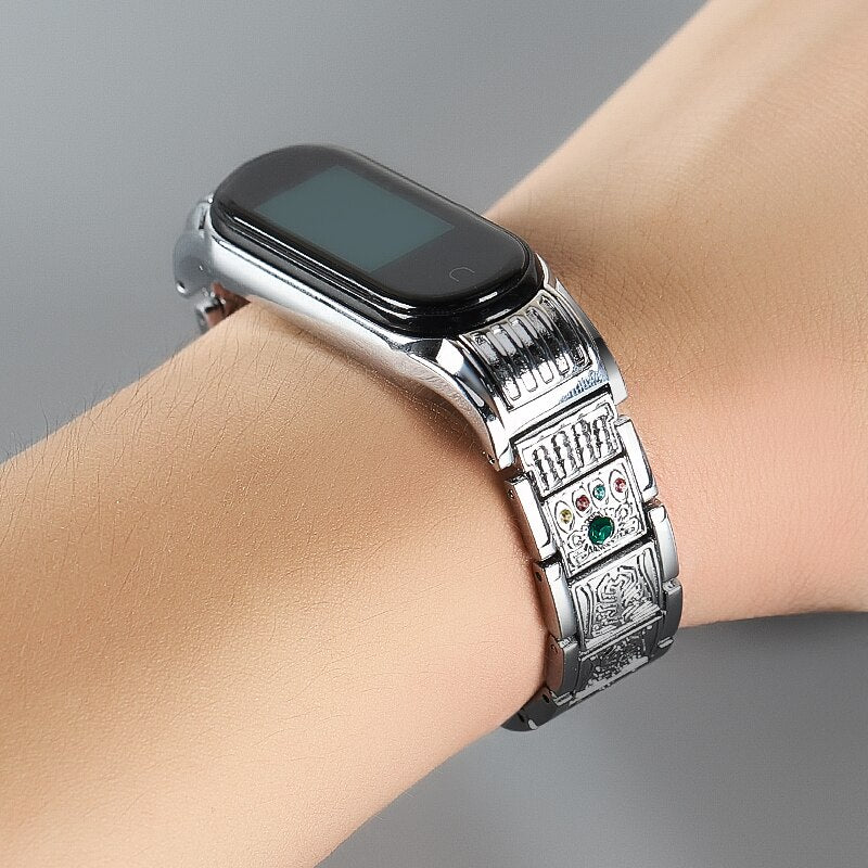 Metal bracelet for mi band 3 4 5 NFC Stainless Steel Replacement Strap For xiaomi Mi Band 5 band4 Strap Miband 5 Accessories