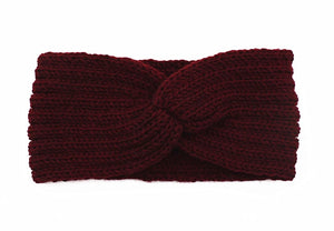 New Knitted Knot Cross Headband for Women Autumn Winter Girls Hair Accessories Headwear Elastic Hair Band Hair Accessories