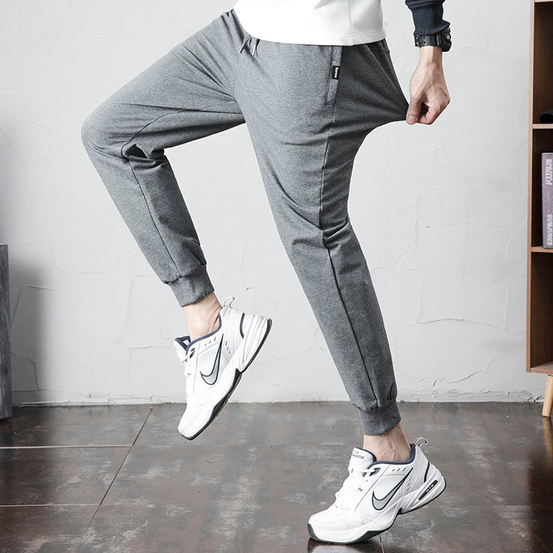 Grey Mens Sport Pants Joggers Sweatpants Men Clothes Casual Harem Pants for Men Streetwear Track Running Trousers Oversize 4XL
