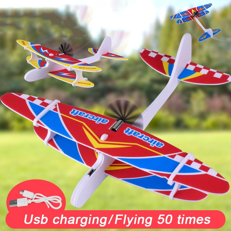 Nouvelle main électrique jetant planeur avion parc extérieur EPP mousse électrique planeur avion volant jouets pour enfants modèle d'avion