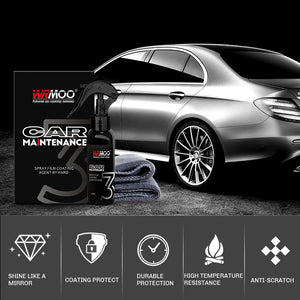 120ml 9H Ceramic Car Coating Super Hydrophobic Liquid Set Nano Ceramic Car Paint Care Liquid Polysiloxane Oxidation Paint Care