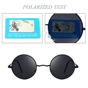 Sunglasses Classic Brand Design Men Women Metal Round