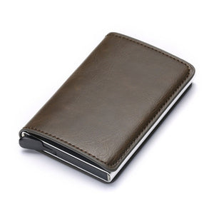 Aluminum Metal Credit Business Mini Card Wallet 2020 Dropshipping Man Women Smart Wallet Business Card Holder Hasp Rfid Wallet