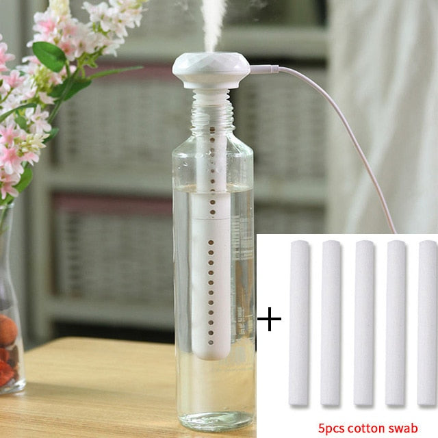ELOOLE USB Portable Air Humidifier Donut Bottle Aroma Diffuser Mist Maker For Home Office Humidification Detachable