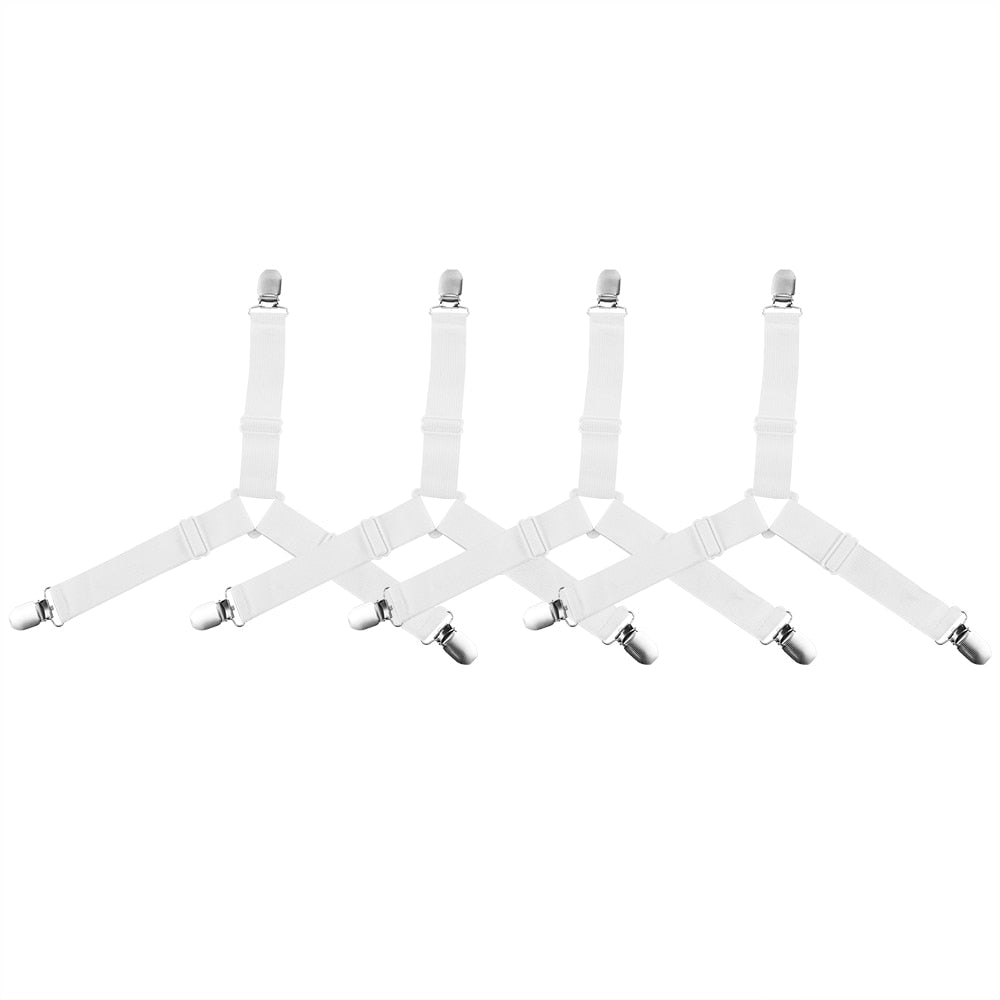 Porte-drap de lit élastique réglable | 4 coins de Long, support de drap de lit, attaches de clips pour couverture, couvertures, Grippers fixation antidérapant 2 pièces/lot