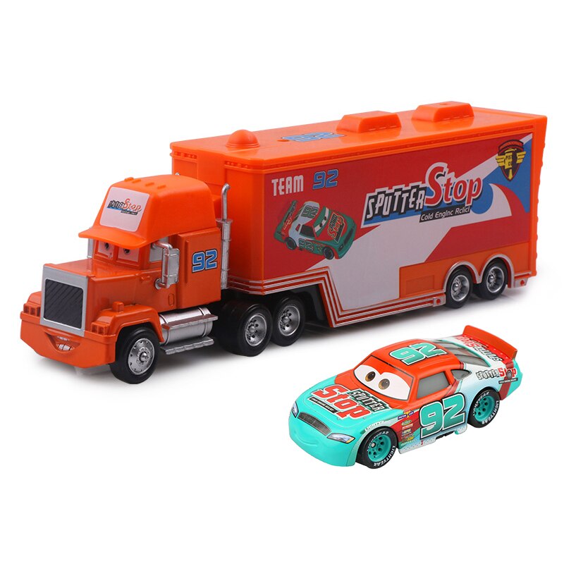 Disney Pixar Cars 2 3 Toys Lightning McQueen Jackson Storm Mack Uncle Truck 1:55 Diecast Model Car Toy Children Christmas Gift