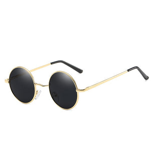 Sunglasses Classic Brand Design Men Women Metal Round