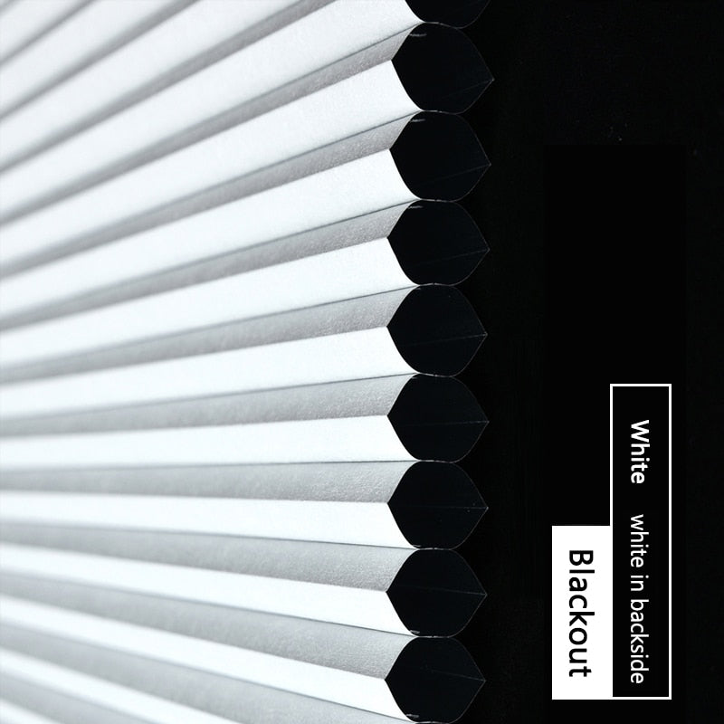 Made-to-Order Blackout Motorized Cellular Shades, Cordless Honeycomb blinds, Remote and Batteries Included