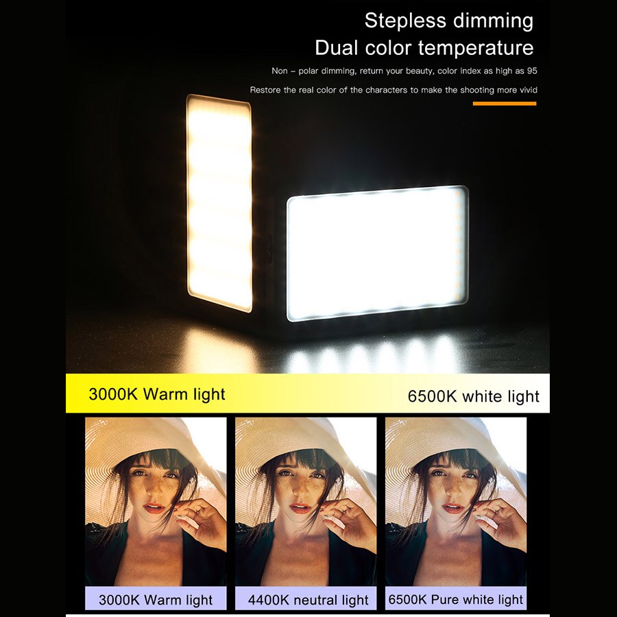 Stabilisateur de cardan de caméra MAMEN avec studio LED lumière vidéo et Microphone pour la photographie DSLR stabilisateur de poche de prise de vue Vlog