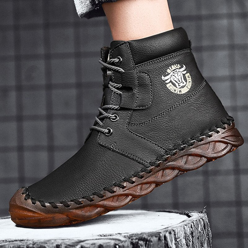 2020 Autumn Early Winter Shoes Men Boots Non-slip Mens Ankle Snow Boots Early Winter Male Footwear Fashion Brand KA2572