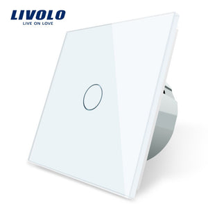 LIVOLO - Interrupteur tactile commutateur de lumière avec affichage LED, 1 Gang, 1 voie