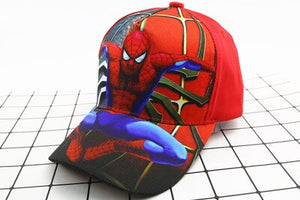 Anime Disney Marvel Frozen Mickey Mouse Kids Hat Boy Girl Travel Caps Spiderman Mickey Minnie Baby Caps Figure Gift Toys 2-8Y