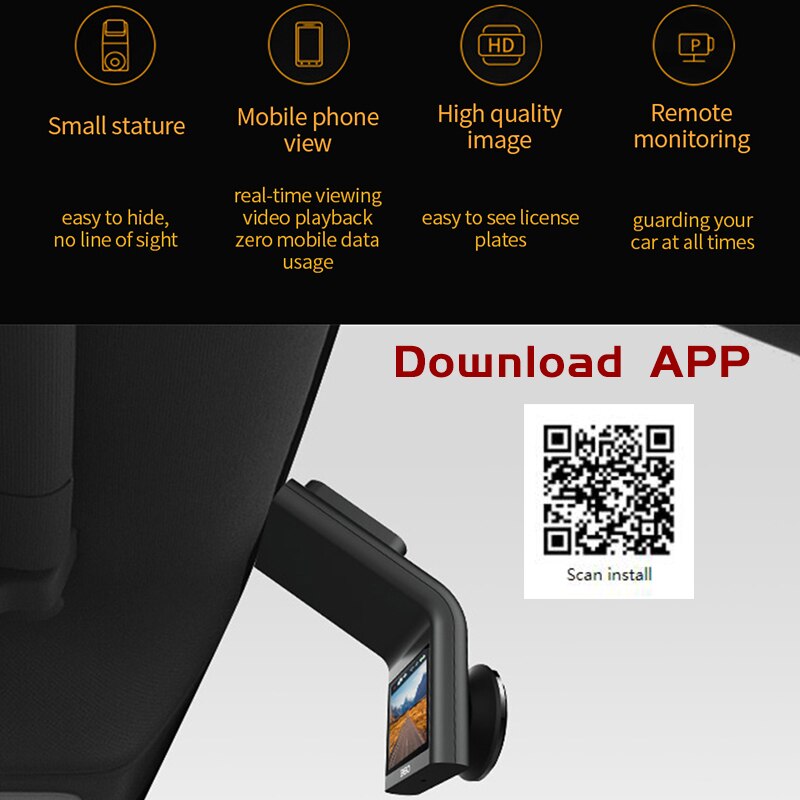 Xiaomi Mijia 360 Dash Camera APP Control 1080P Small Stature High Quality Image Remote Monitoring 4 Full F2.2 Chinese Version