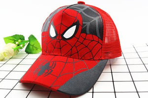 Anime Disney Marvel Frozen Mickey Mouse Kids Hat Boy Girl Travel Caps Spiderman Mickey Minnie Baby Caps Figure Gift Toys 2-8Y