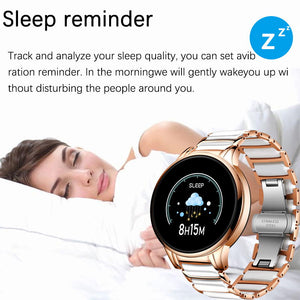 LIGE Luxury Smart Watch Women Waterproof Sports Fitness Tracker For Android ios Reloj inteligente Ceramic Strap smart watch Men