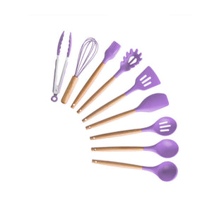 Silicone Kitchenware Cooking Utensils Set Heat Resistant Kitchen Non-Stick Cooking Utensils Baking Tools With Storage Box Tools
