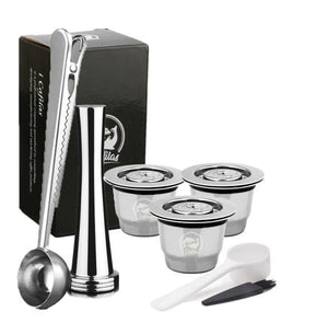 iCafilas For Nespresso Reutilisable Refillable Capsule Crema Espresso Reusable New Refillable For Nespresso