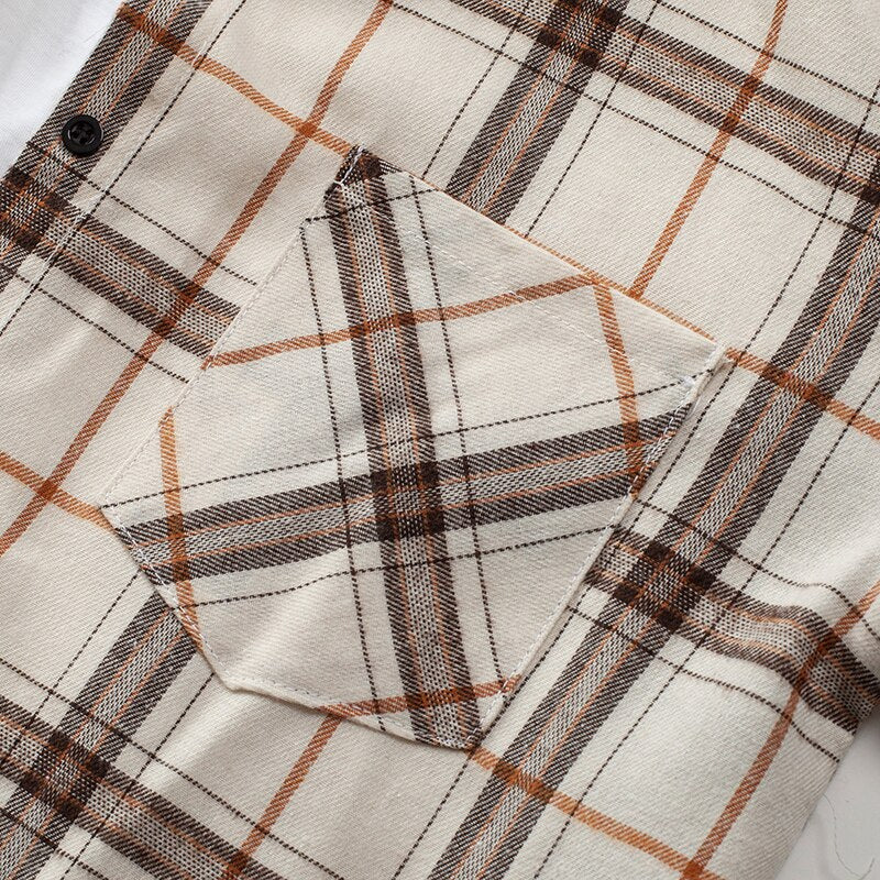 Plaid Shirts Womens Blouses Long Sleeve Lady Checked Tops Loose Female Outwear Casual Clothes Spring Autumn News