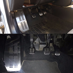 SPEEDWOW Stainless Steel Car Pad Foot Rest LHD Pedal For VW Polo Golf 4 Bora Beetle RSi GTI R32 For Audi A3 SEAT Leon 1M Toledo