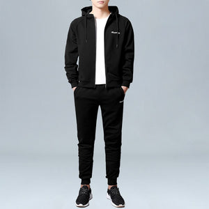 Sets Tracksuit Men Autumn Winter Hooded Sweatshirt Drawstring Outfit Sportswear 2020 Male Suit Pullover 4 Piece Set Casual