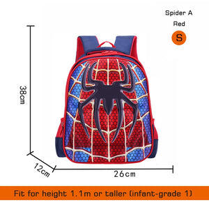 Crossten 3D spider design Waterproof Children's backpack boys girls Primary school Kindergarten Infantil Kids backpack Mochila