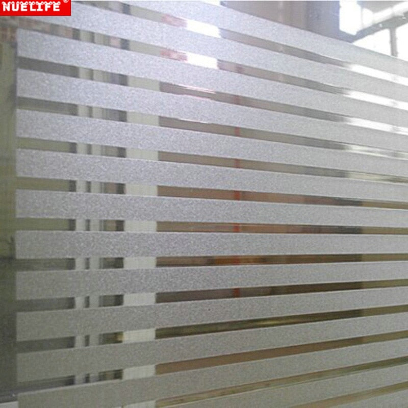 Striped frosted glass sticker living room bedroom balcony office bathroom decoration film static glue-free glass window film