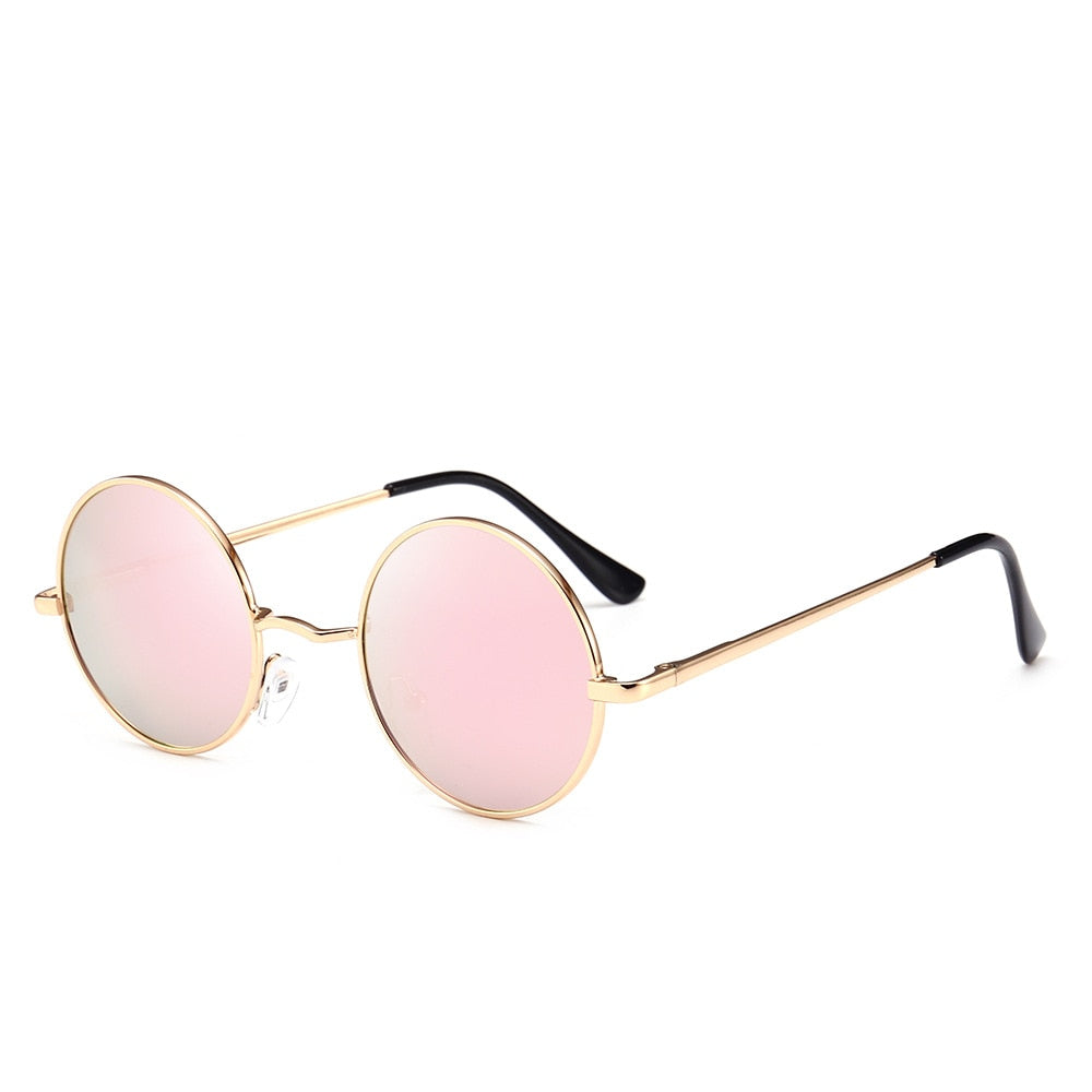 Sunglasses Classic Brand Design Men Women Metal Round