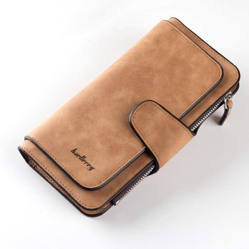 2020 Women Wallets Name Engrave Fashion Long Leather Top Quality Card Holder Classic Female Purse Zipper Wallet For Women