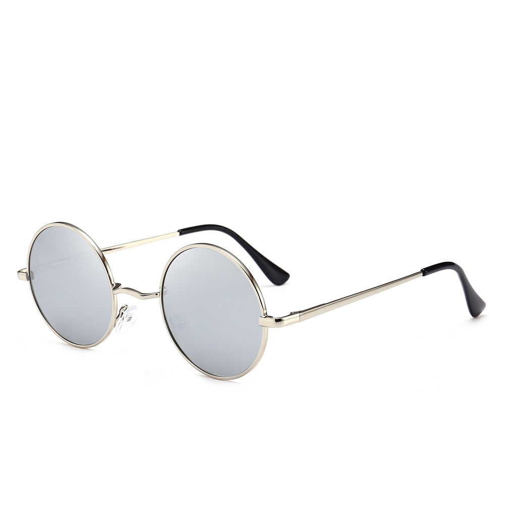 Sunglasses Classic Brand Design Men Women Metal Round