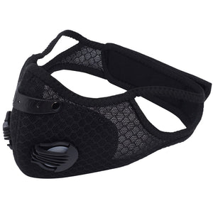 Anrancee Face Mask With Filter Breathing Valve Activated Carbon PM 2.5 Anti Pollution Bicycle Cycling Protection Bike Dust Mask
