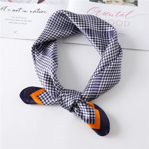 Women Square Silk Scarf Chiffon Satin Lady Hair Neck Foulard  Scarves Shawl Wrap Female Bandana Head Kerchief Hijab Headband