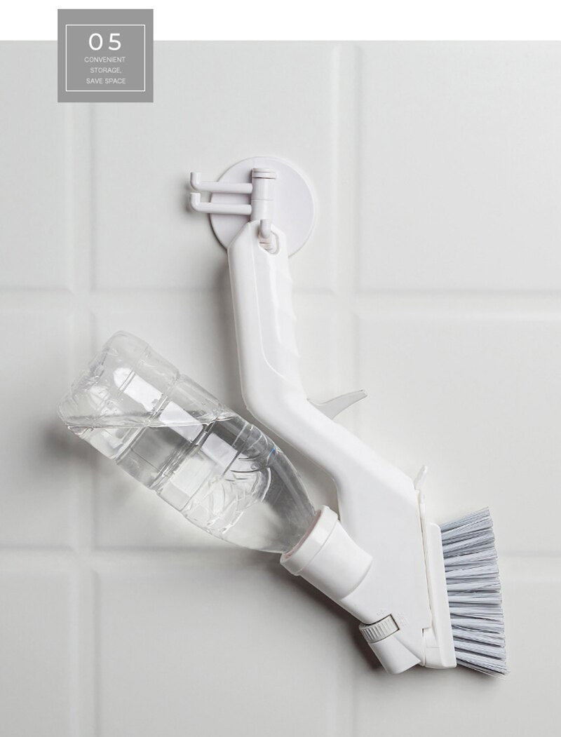 4 Sets Of Water Spray Cleaning Tools Brushes Gap Brush Sponge Wipers Kitchen Cleaning Kits Window Cleaner Cocina Accessories