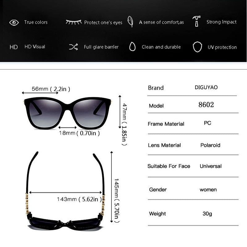 Female sunglasses luxury 2020 polarized UV400 high quality Diamond Pearl decoration retro sun glasses women shades Gafas De Sol