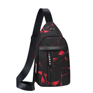 Travel Men&#39;s Crossbody Bags USB Chest Bag Designer Messenger Bag Leather Shoulder Bags Diagonal Package New Back Pack