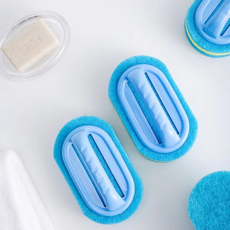Multi-function Durable Cleaning Brush Kitchen Bathroom Toilet Cleaning Bath Brush Sponge Brush Bathtub Tools Cleaning Tools