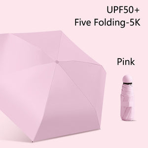 2023 Mini Capsule Umbrella Light Sunny Rainy Umbrella Women Anti-UV Sunshade Umbrella Pocket Sunscreen Umbrella Portable