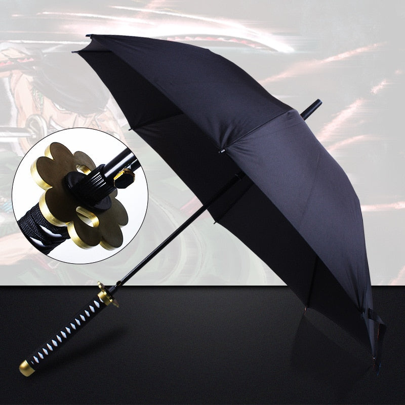 16 Bones Automatically Open Long Handle Windproof Samurai Sword Umbrella Japanese Ninja-like Sun and Rain Straight Umbrella