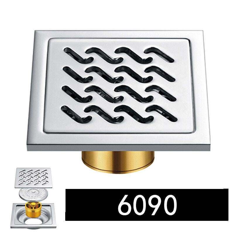 Shower Drain Thick Stainless Steel Floor Drain Ordinary Bathroom Toilet Kitchen Balcony Dedicated To prevent odor BaIDaiMoDeng
