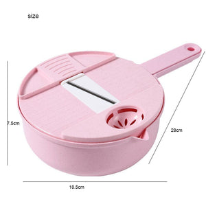 12 In 1 Multi-Function Vegetable Chopper Carrots Potatoes Manually Cut Shred Slicer Radish Grater Kitchen Tools Vegetable Cutter