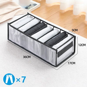 Clothes Organizer Jeans Storage Box Organizer Box Wardrobe Clothes Storage Box with Compartments Socks Underwears Bras Storage