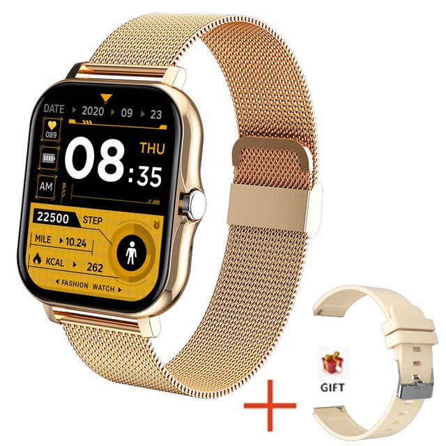 2022 New Women Smart watch Men 1.69" Color Screen Full touch Fitness Tracker Bluetooth Call Smart Clock Ladies Smart Watch Women