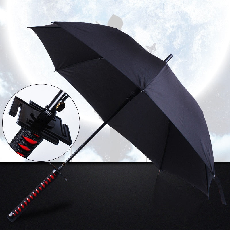 16 Bones Automatically Open Long Handle Windproof Samurai Sword Umbrella Japanese Ninja-like Sun and Rain Straight Umbrella