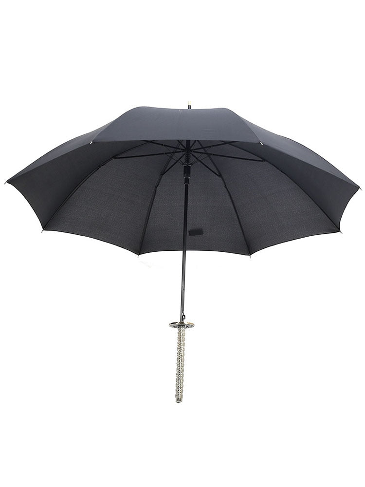 Men&#39;s Cartoon Long Handle Umbrella, Fiber, Eye And Rain, Creative Personality, Samurai Sword Umbrella, Male