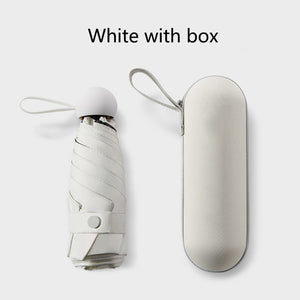 2023 Mini Capsule Umbrella Light Sunny Rainy Umbrella Women Anti-UV Sunshade Umbrella Pocket Sunscreen Umbrella Portable