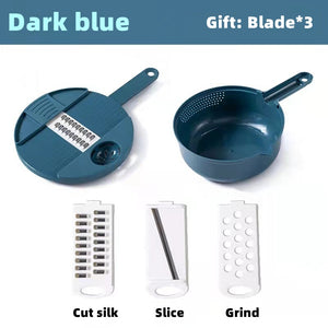 12 In 1 Multi-Function Vegetable Chopper Carrots Potatoes Manually Cut Shred Slicer Radish Grater Kitchen Tools Vegetable Cutter