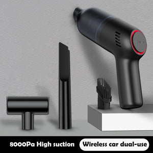 8000Pa Car Vacuum Cleaner Portable Wireless Handheld Auto Vacuum Home &amp; Car Dual Use Mini Vacuum Cleaner with Built-in Battrery