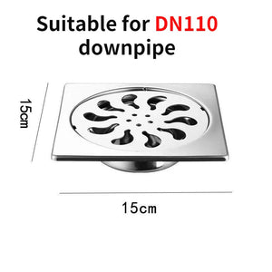 Shower Drain Thick Stainless Steel Floor Drain Ordinary Bathroom Toilet Kitchen Balcony Dedicated To prevent odor BaIDaiMoDeng