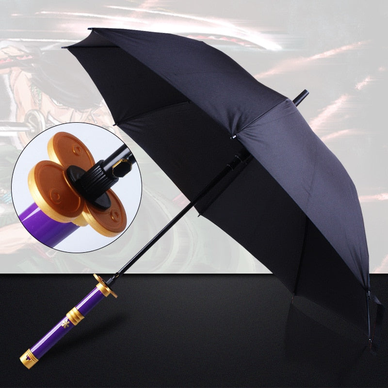 16 Bones Automatically Open Long Handle Windproof Samurai Sword Umbrella Japanese Ninja-like Sun and Rain Straight Umbrella